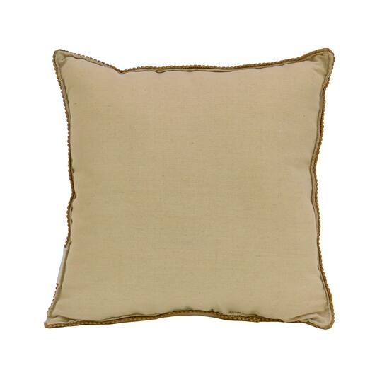 16'' Floral Bunny Easter Pillow